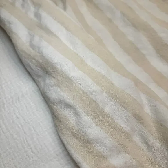 Boohoo Smocked Striped Sundress Maxi Cotton Women’s 6 Tiered Coastal Cottagecore - Picture 11 of 16